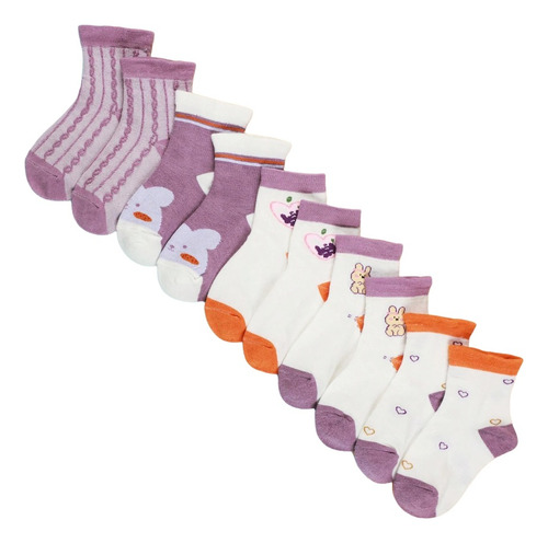 Calcetines Para Niña, Tines Con Diferentes Diseños Y Tallas