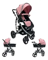 Comprar Coche Cuna Estilo Europeo Spring Para Bebes Con Cubrepie Color Rosa Color del chasis Rosdo azul negro plomo