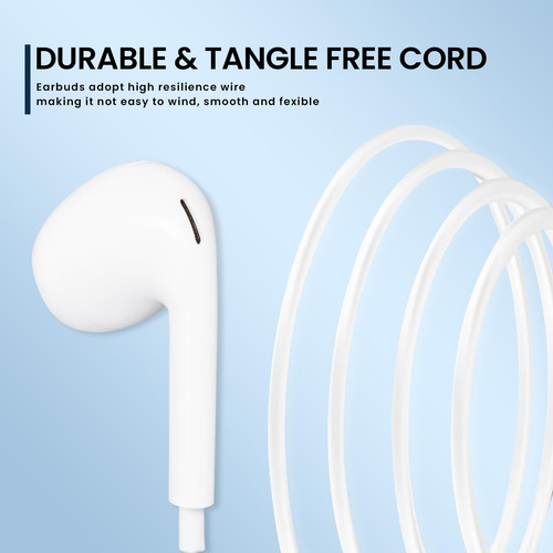 Auriculares Con Cable Rebenuo Para iPhone Con Micrófono Y Vo