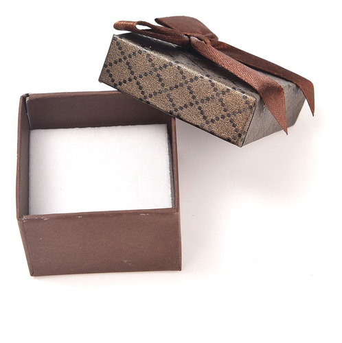 Imagen 4 de 8 de Caja Estuche Para Anillo 5x5cm Docena Por Mayor