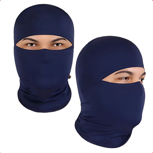 Kit 2 Touca Ninja Balaclava Helanca Azul Frigorifico Ca44963