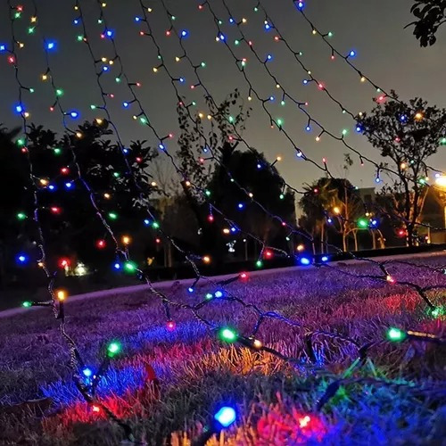 Luz Led Navidad Guirnalda 100 Luces Colores Variedad