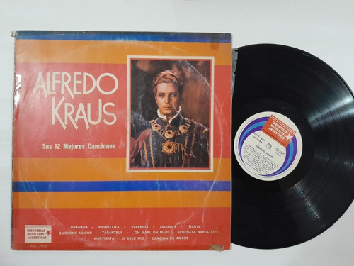 0043 Disco Vinilo Alfredo Kraus Sus 12 Mejores Canciones 