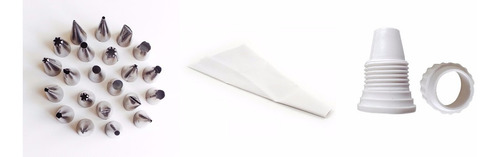 Bicos Para Confeitar Em Inox (kit Com 24 Peças)
