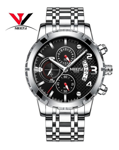 Reloj Pulsera Nibosi Deportivo De Lujo C/cronógrafo P/hombre
