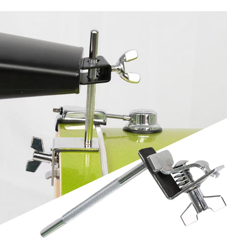 Durable Bass Drum Cowbell Holder Abrazadera Revestimiento De
