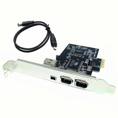 Tarjeta Eliater Pcie Firewire Para Windows 10, Controlador De Adaptador Pci Express Ieee 1394 De 4 Puertos (3 X 6 Pines 