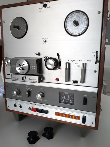 Tape De Rolo Akai X-1800sd Amplificado E Cartucho 
