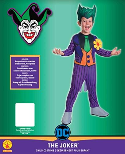 Rubies Boys Dc Comics The Joker Disfraz, Pequeño