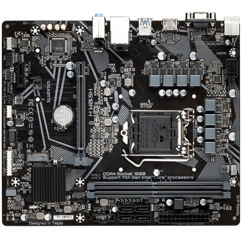 Tarjeta Madre Gigabyte H510m H Socket 1200 Color Negro
