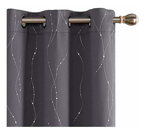 Deconovo Blackout Grommet Curtains Pair Thermal