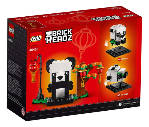 Edición Exclusiva Pandas De Año Nuevo Chino  Brickheadz
