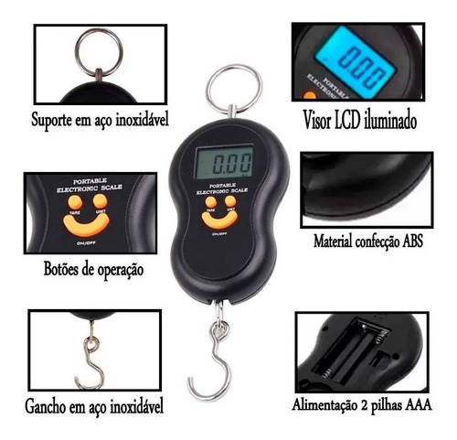 Imagem 5 de 5 de Balança Dinamômetro De Bolso Digital Alta Precisão Oferta
