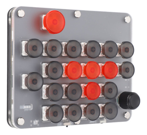 Teclado Macromecânico De Uma Mão, 21 Teclas, 1 Botão, Usb C,