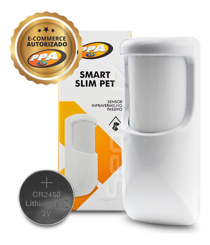Sensor De Alarme Infravermelho Smart Slim Rf Pet Sem Fio Ppa