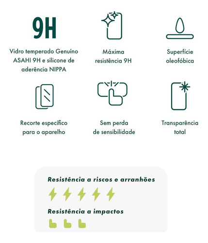 Película Hprime Para iPhone 7 Plus 8 Plus Vidro Temperado 9h