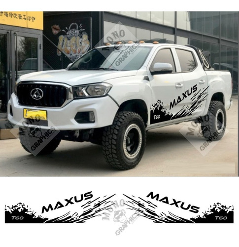 Stickers Adhesivo Maxus T60 Fango Puertas 