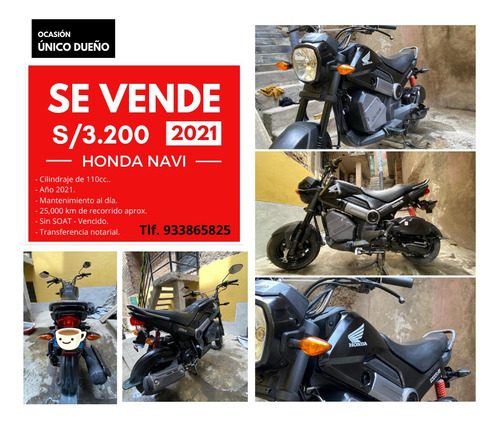 Honda Navi 2021 - Colo Negro 110cc