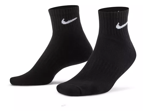 Nike 6 pares de calcetines cortos para hombre y mujer, tobillo, blanco,  gris, negro, SX7667, color: blanco, gris, negro, talla: 38-42, Blanco,  gris