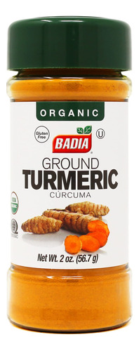 Badia Organic Ground Turmeric Curcuma 56.7g