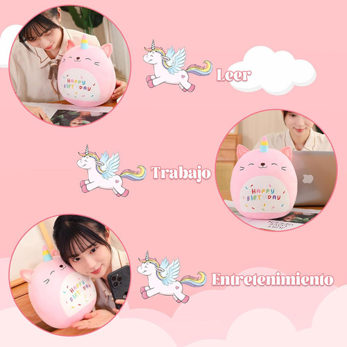 Juguete De Peluche De Unicornio De Cumpleaños,25 Cm
