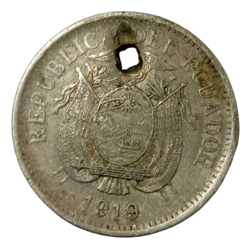 Moneda Ecuador 10 Centavos 1919 (&816 (Usado)