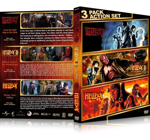 Hellboy 2004 - 2024 === 4 Filmes + 2 Animações ===