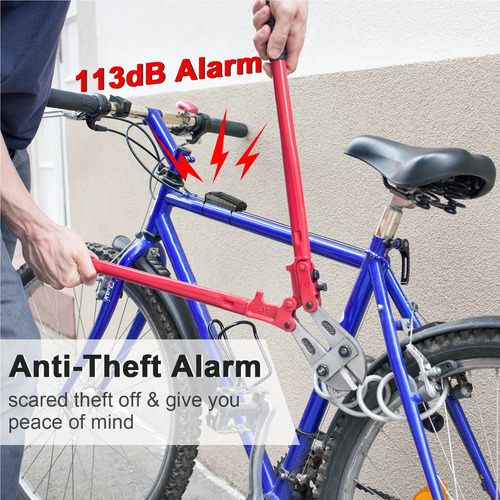 Rockbye Bicicleta Alarme Trava De Segurança Com Sem Fio