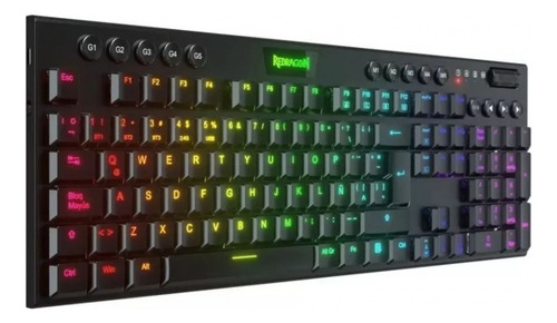 Teclado Gamer Mecanico Redragon Horus K619-rgb-sp Full Size