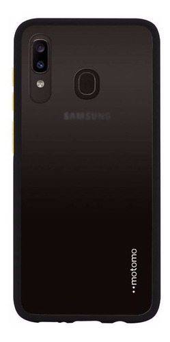 Carcasa Para Samsung Sam A20s Negro Motomo Silicona