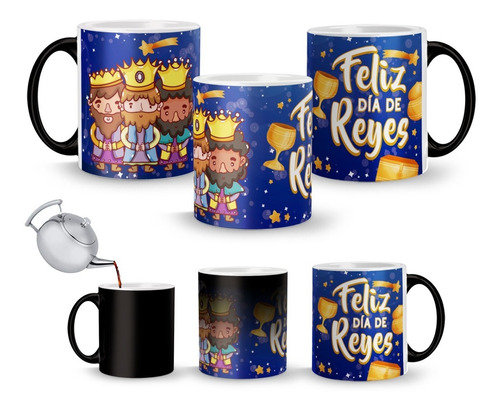 Taza Mágica De Los Reyes Magos Melchor, Gaspar Y Baltasar