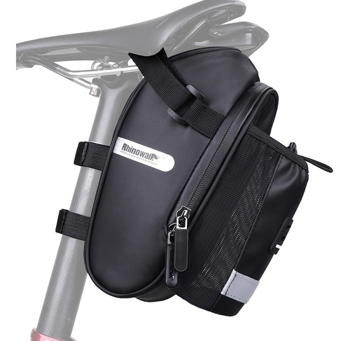 Imagen 3 de 10 de Bolsa Sillín Porta Botella Trasera Para bicicleta