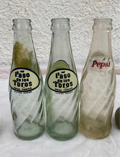 Lote De 3 Antiguas Botellas - Paso De Los Toros Y Pepsi!