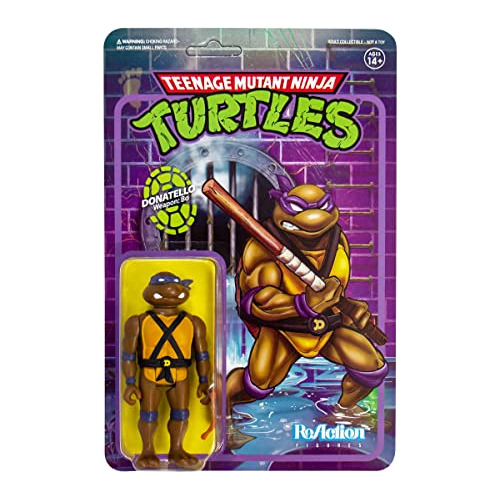 Super7 Teenage Mutant Ninja Tortugas Donatello 3.75 Rl31d