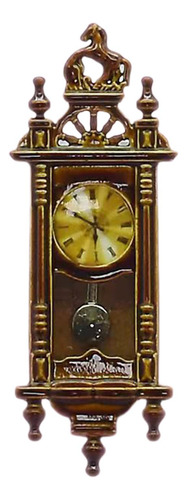 Mini Reloj De Péndulo De Casa De Muñecas En Miniatura 1:12