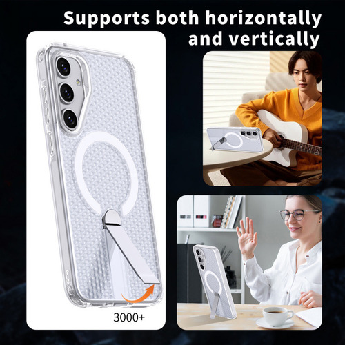 Funda Magnética De Metal Con Malla De Disipación De Calor Para Samsung Galaxy A56 A36 A26 A16 A55 A35 A25 A15 S25 S24 S23 Ultra