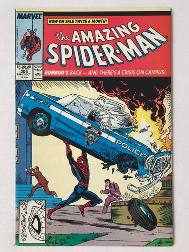 Amazing Spiderman #306 Marvel 1988 Cover Homenaje Superman