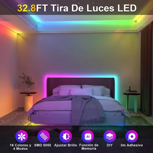 Decoración con tiras led