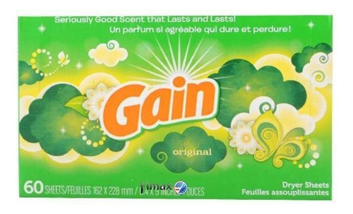 Gain Original Hojas Para Secadora  60 Pz Importado