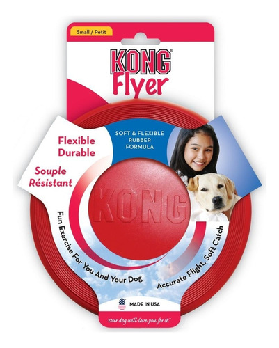 Juguete Kong Flyer Frisbee Perro - Talla S