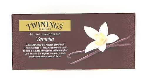 Te Twinings Negro Vainilla Aromatizado Te Nero Vaniglia