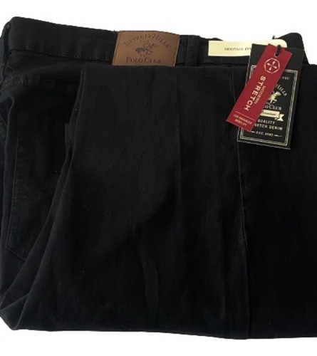 Pantalón De Hombre Marca Polo Club Talle 36/30 Color Negro