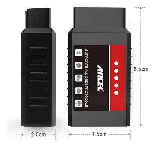 Scanner Elm327 Automotriz Mini Interfaz Bluetooth Obdii Obd2