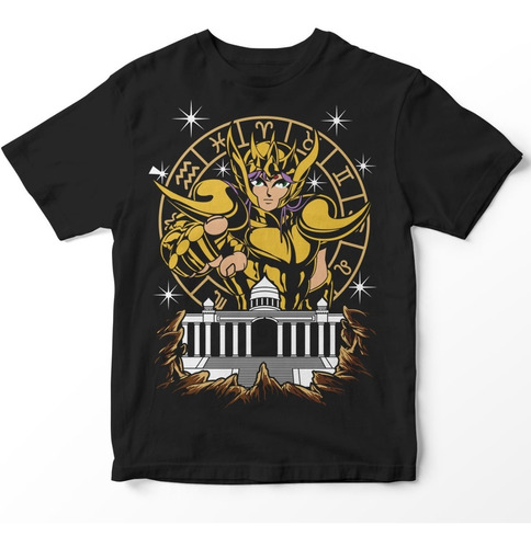 Polera Anime Saint Seiya Caballeros De Oro Zodiaco