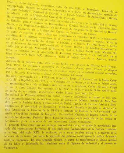 Historia Social Y Economica De Venezuela - Tomo 4 - F Brito (Usado)