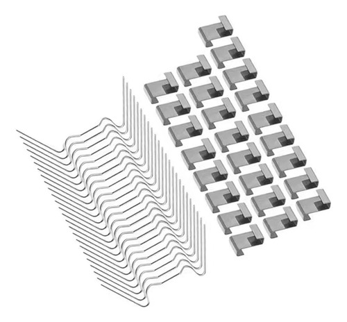 50x Clips De Acero Inoxidable Para Invernadero Clips De