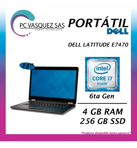 Portátil Dell Core I5-6ta Generación