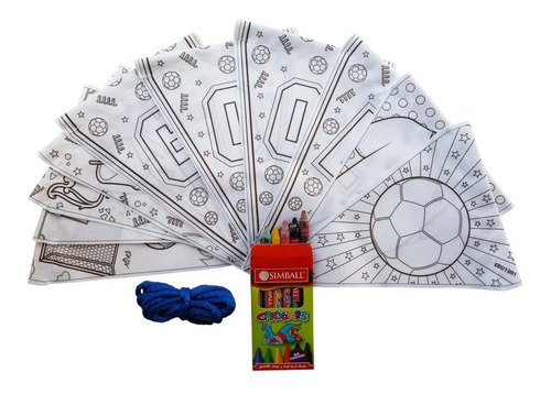 Banderines De Tela Para Colorear X 10 Arte Educando