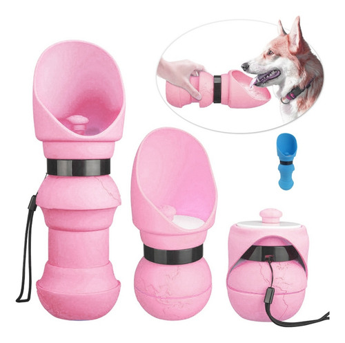 Taza De Agua Para Mascotas Botella De Agua Plegable Portátil