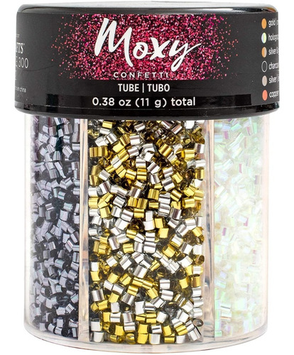 Tarro Escarcha Tubo Confetti Metalizados 0.38 Oz 11gr Moxy